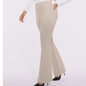 Shapellx AirSlim Back Pocket Flare Work Pant In Biege Size L